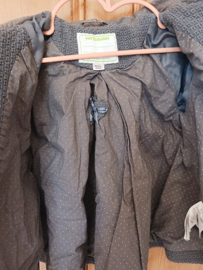 Manteau de laine fille 2 ans vertbaudet - photo numéro 8