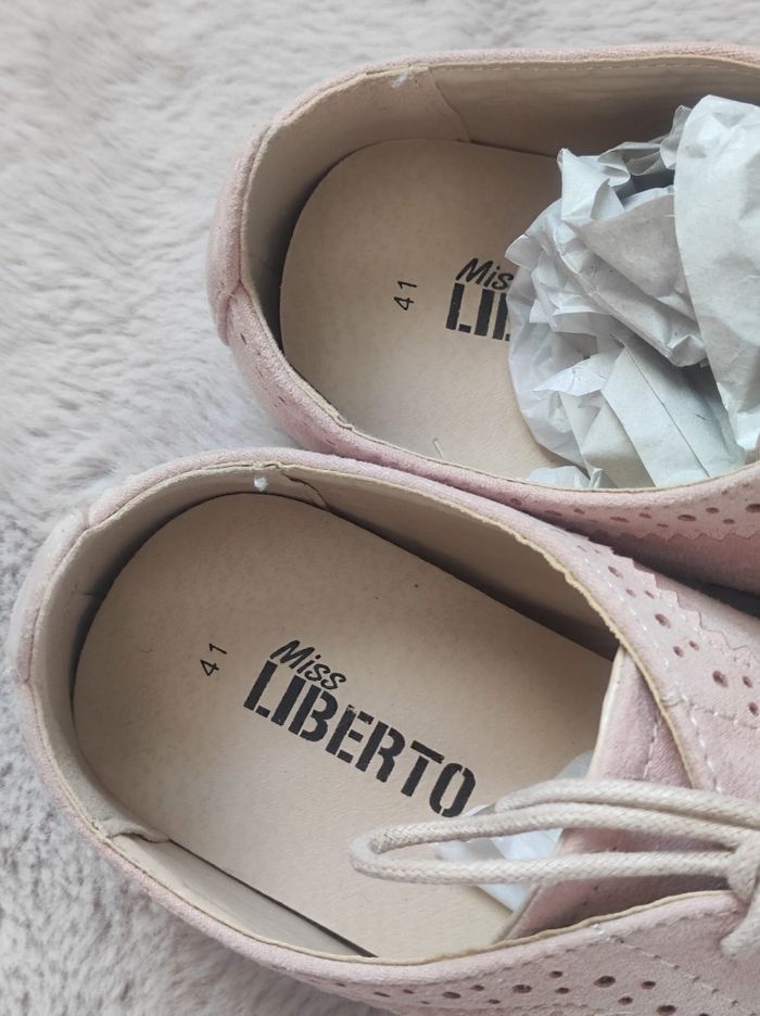 Chaussures rose type derbies taille 41 - photo numéro 7