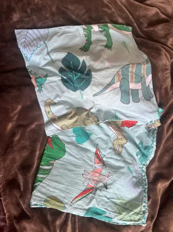 Parure de lit dinosaures 1 place 100% coton