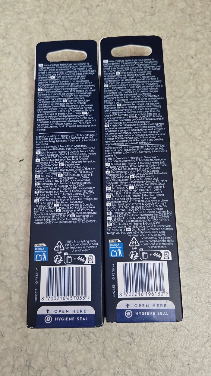 Lot 6 brossettes oral-b iO gentle care - photo numéro 2