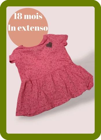 Tunique taille 18 mois (86cm) marque in extenso en très bon état