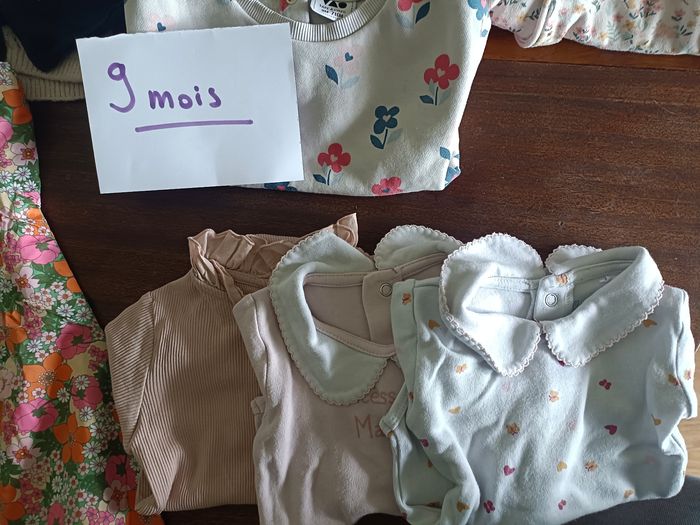 Lot 16 articles fille 9 mois hiver