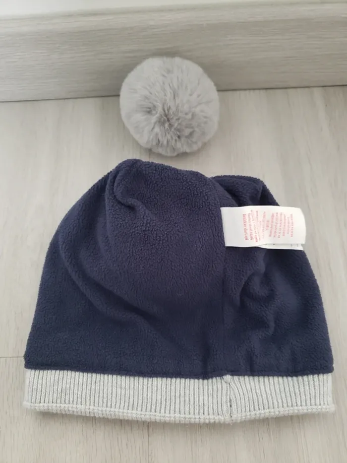 Bonnet okaïdi avec 2 pompons - photo numéro 3