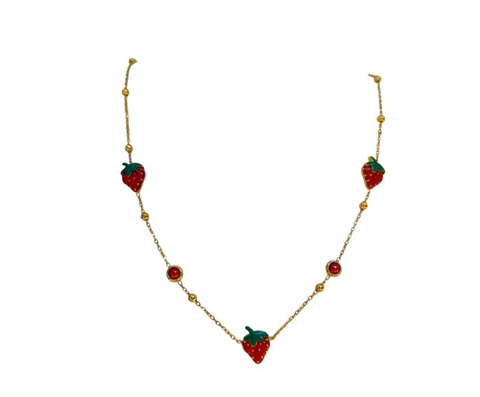 Collier fraise 🍓 ✅
