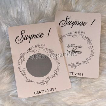 Carte à gratter annonce spécial✨