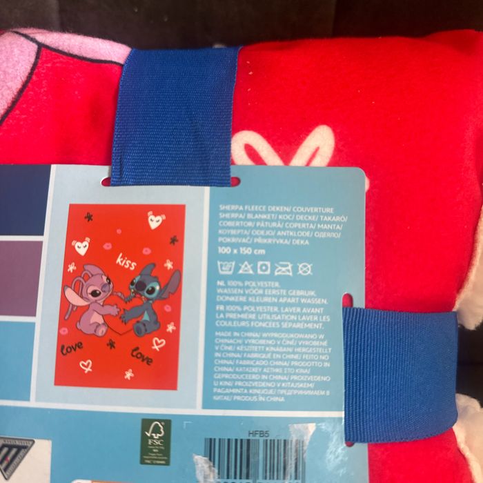 Couverture sherpa, Stitch - photo numéro 4
