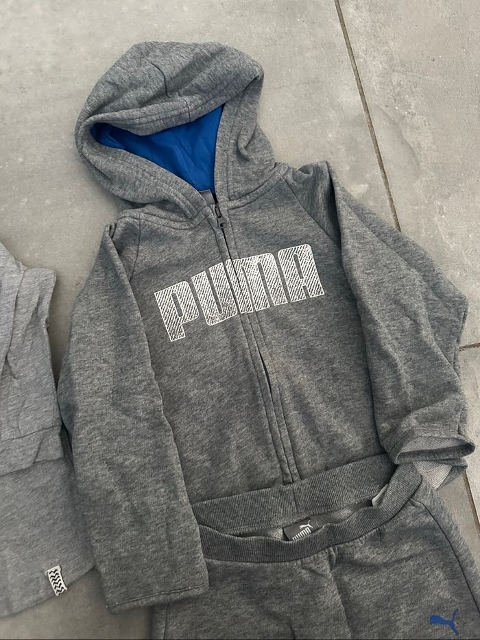 Ensemble jogging gris puma taille 2/3 ans avec T-shirt manches longues Zara gris - photo numéro 2