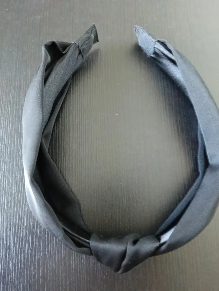 Bandeau femme neuf noir brillant - photo numéro 2