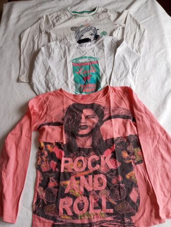 Lot de 3 tee-shirt à manches longues. De taille 10ans