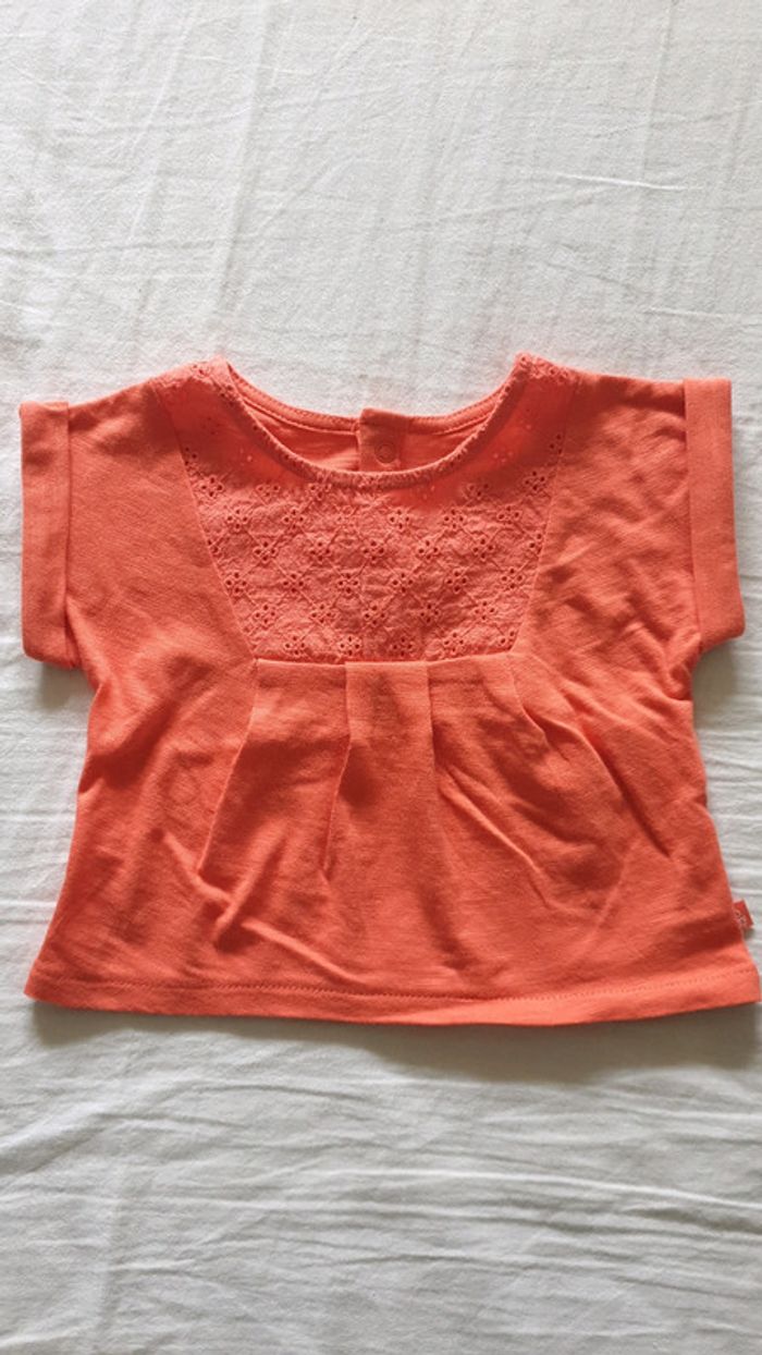 T-shirt manches courtes Obaibi, 1 mois