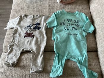 Lots de 2 pyjama léger 1 mois