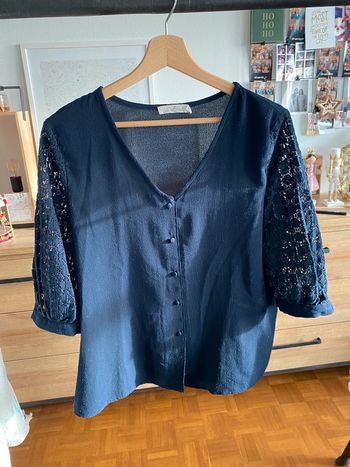 Blouse bleu marine