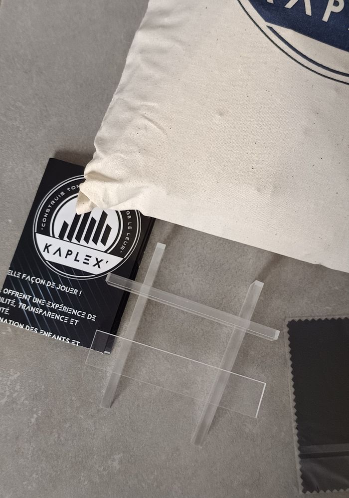 Kaplex – 200 planchettes en plexiglas transparent + sac.. - photo numéro 4