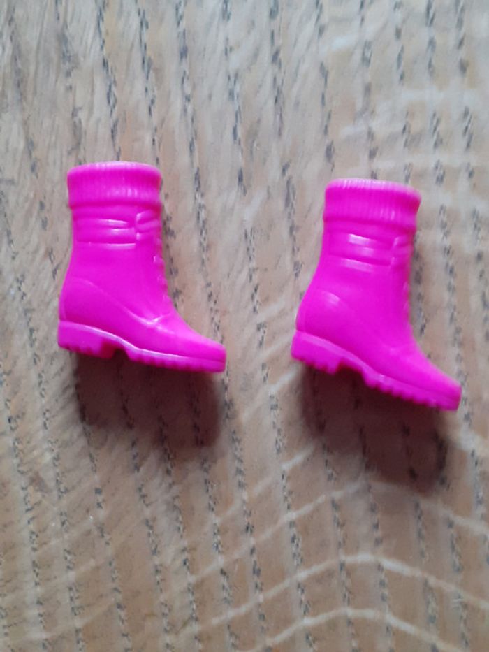 🎀 Paire de bottes rose Barbie poupée mannequin - photo numéro 2