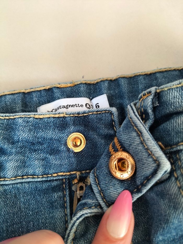 💙 Jeans évasé (bootcut - patte d'eph) - 6 ans - Lulu Castagnette - Très bon état 💙 - photo numéro 3