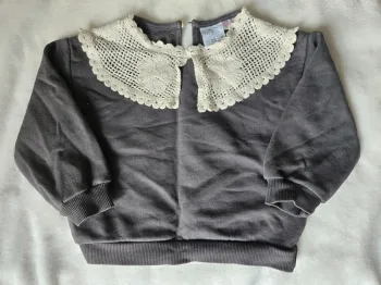 Pull gris 24 mois