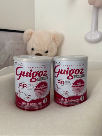 2 boîtes lait Guigoz expert AR