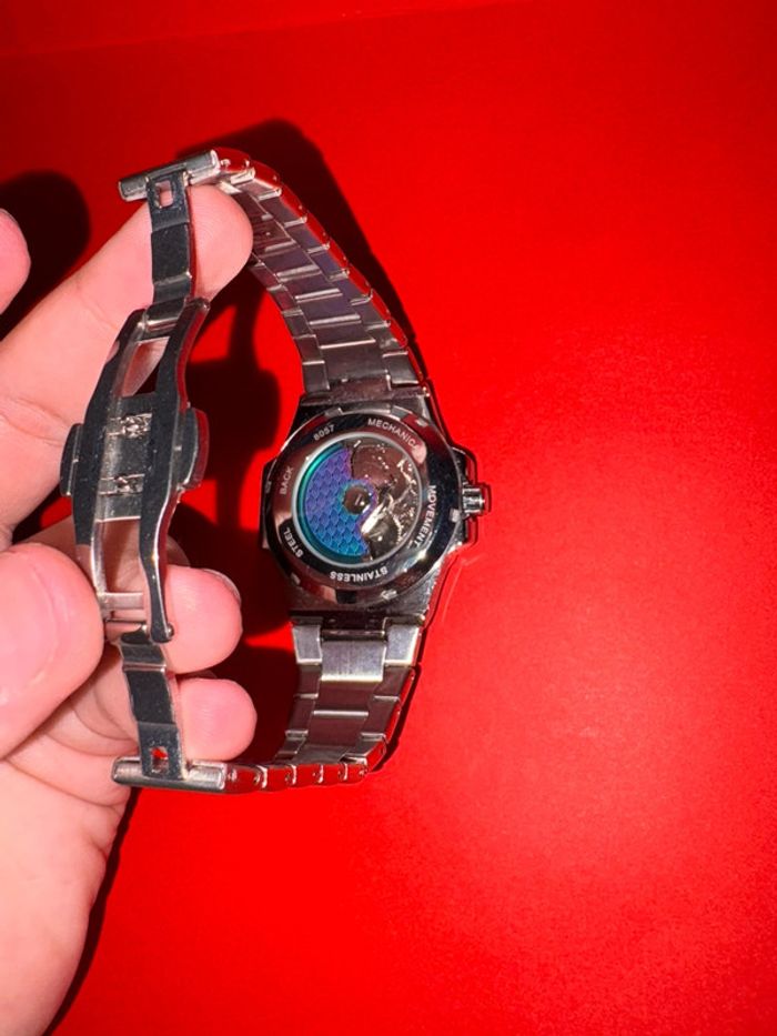 Montre automatique style patek cadran seiko bleu azur - photo numéro 6