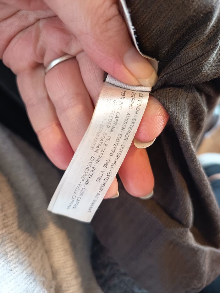 Veste cuir marron - photo numéro 5