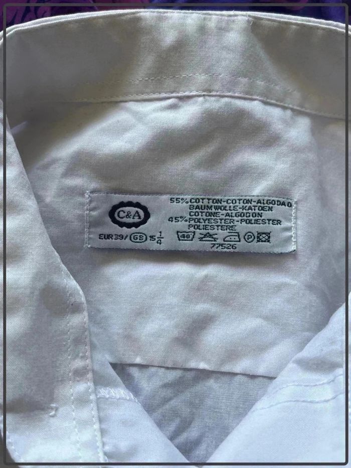 Chemise taille 39 us = 38 marque C&A - photo numéro 3
