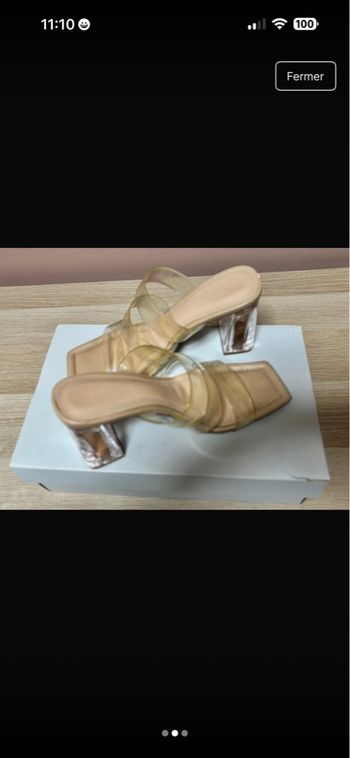 Sandale à talon Stradivarius 