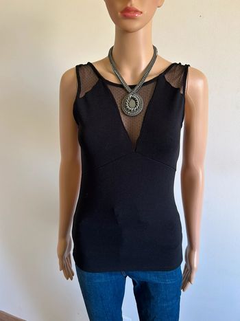 Haut noir sans manches Morgan taille XS comme neuf