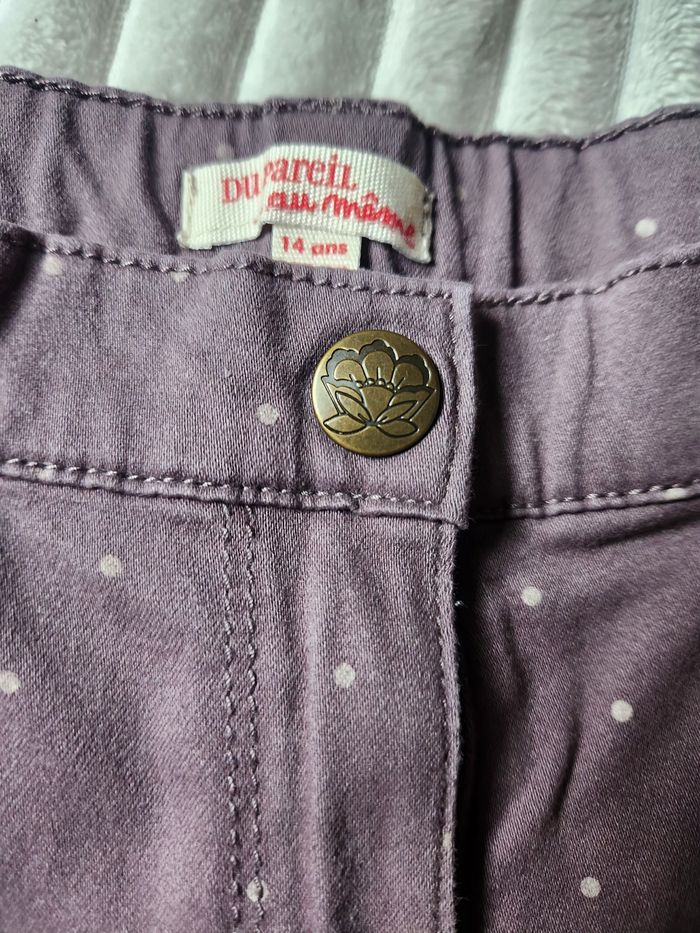 Pantalon fille marron DPAM – 14 ans – Très bon état - photo numéro 3