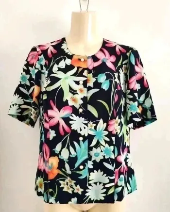 Chemisier d'été vintage - taille 40 - Fabriqué en France