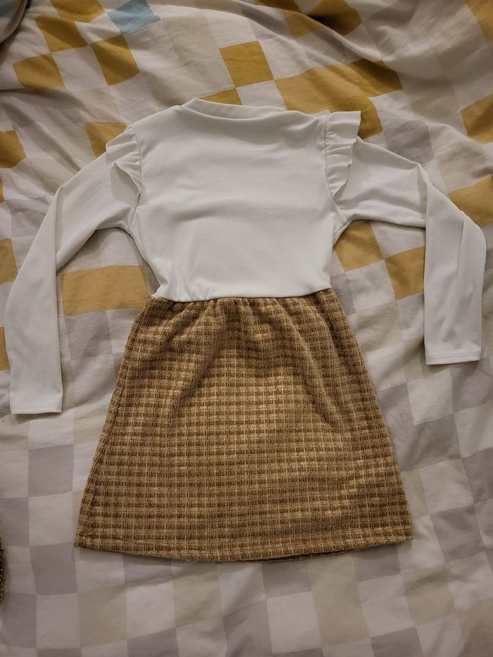 Robe manches longues effet 2 en 1 et son sac assorti - photo numéro 2