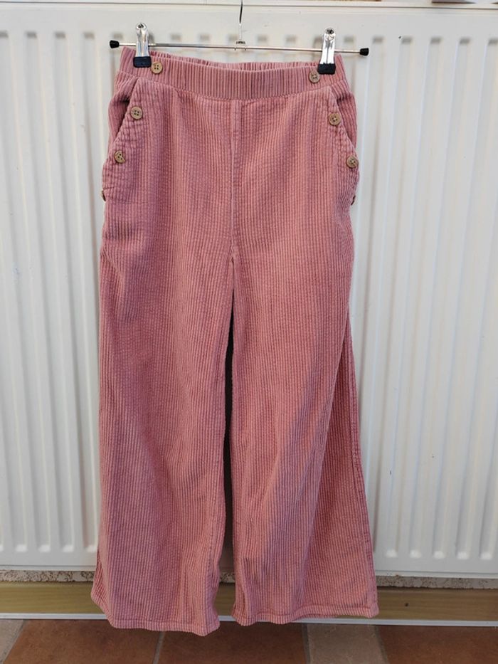 🩷Pantalon en velours rose 12 ans Kiabi