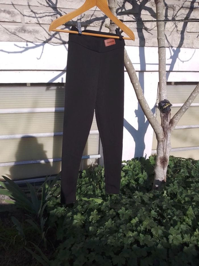 Legging polaire noir enfant - photo numéro 5