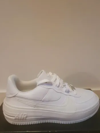 Nike Air Force 1 Plateforme "full white" (38)