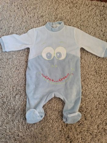 Pyjama garçon bleu 3 mois