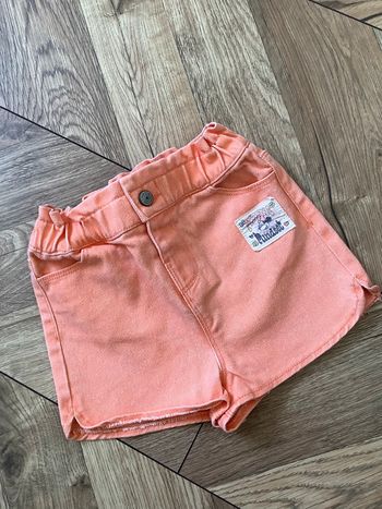 Short en jean Orange saumon Disney Minnie Mouse 4 ans