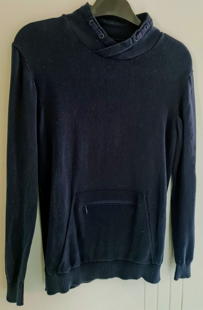 T 10 ans - Pull/sweat GEMO enfant 10 ans – col montant & poche zippée