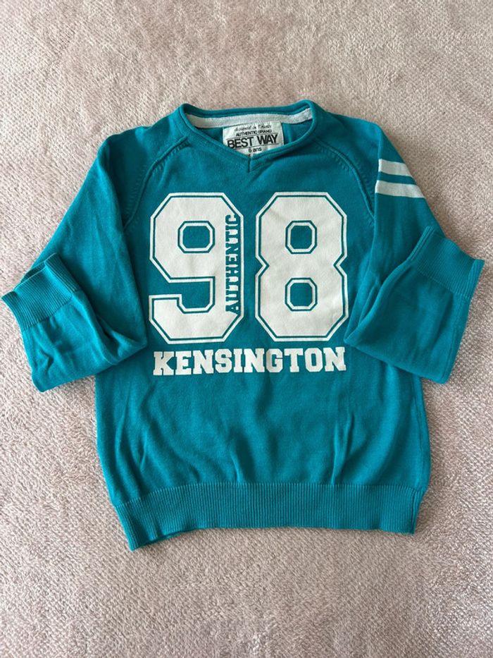 Pull bleu 6 ans