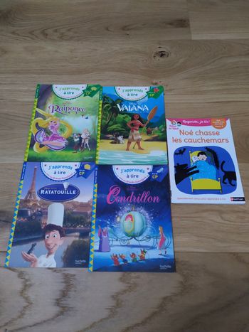 Lot de 5 livres j'apprends à lire CP niveau 2 et 3