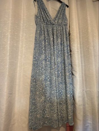 Robe longue bleu hm