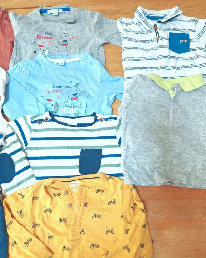 Lot de t-shirts 9 mois - photo numéro 2