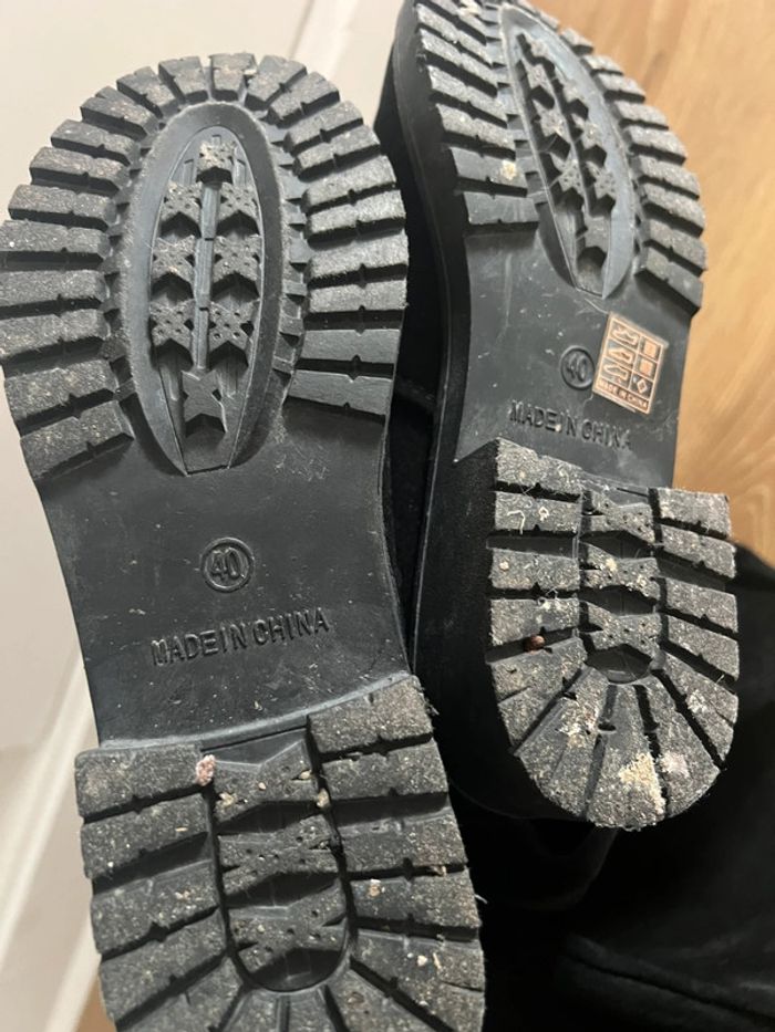 Cuissardes suedine noires 👢 - photo numéro 6