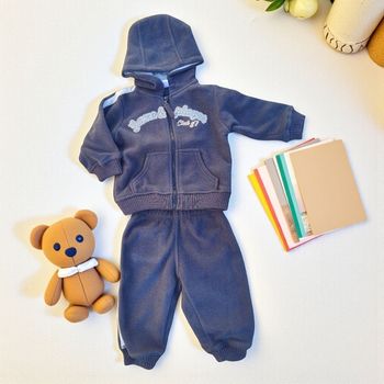 Ensemble jogging hiver garçon bébé 12 mois vintage rare en très bon état