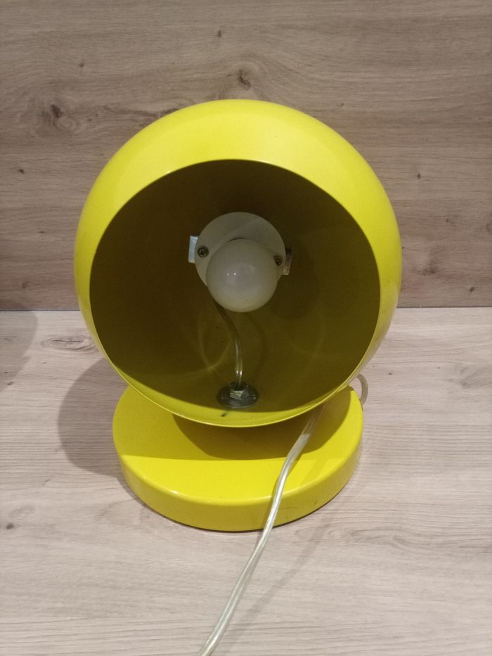 Lampe design boule en métal années 70 - photo numéro 3