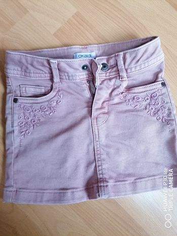 Jupe jean's vieux rose 100 cm