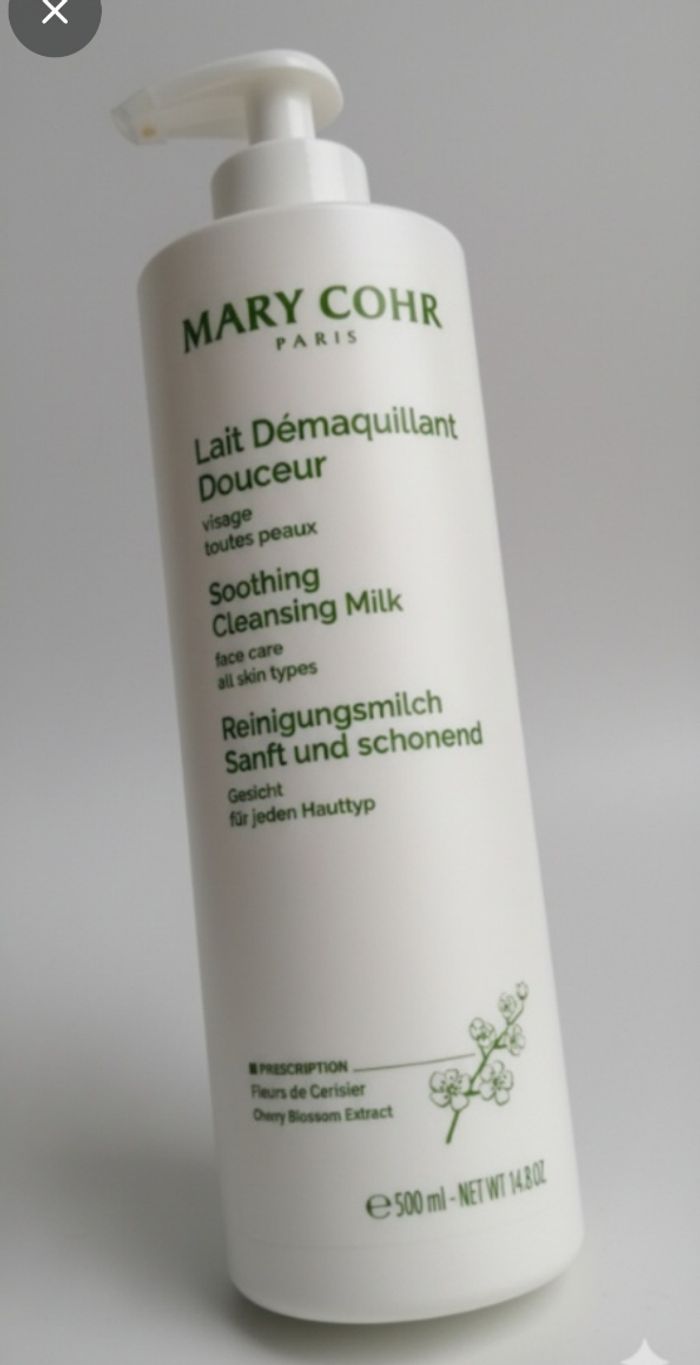 Mary cohr lait démaquillant douceur neuf 500 mll