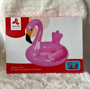 Bouée géante flamand rose 1m15 Neuve, jamais utilisée