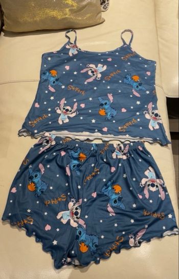Disney - Ensemble Pyjama Stitch - Taille M (38) - Bleu - Neuf