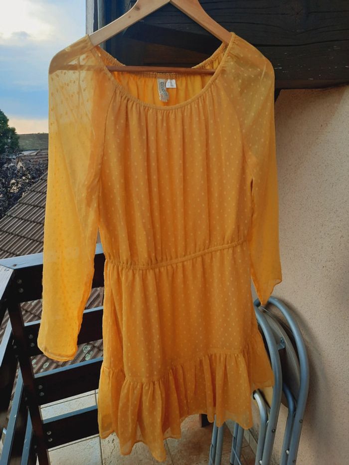 Robe divided jaune 40