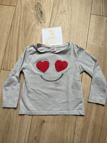T-shirt Tape à l’œil 3 ans TBE fil métallisé