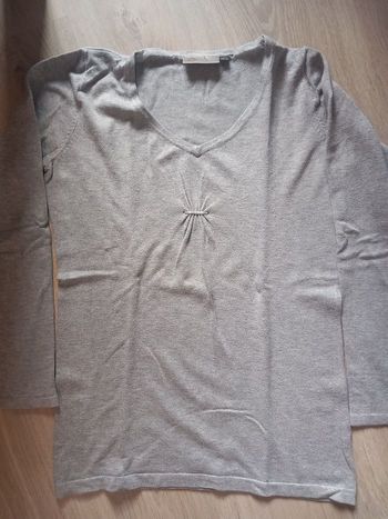 Pull long gris Kiabi T.38/40