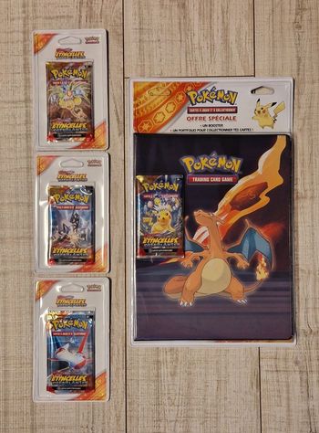Classeur portfolio + 3 booster (artset) - ev8 - etincelles deferlantes